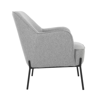 Hugo upholstered armchair light grey Tristar Online