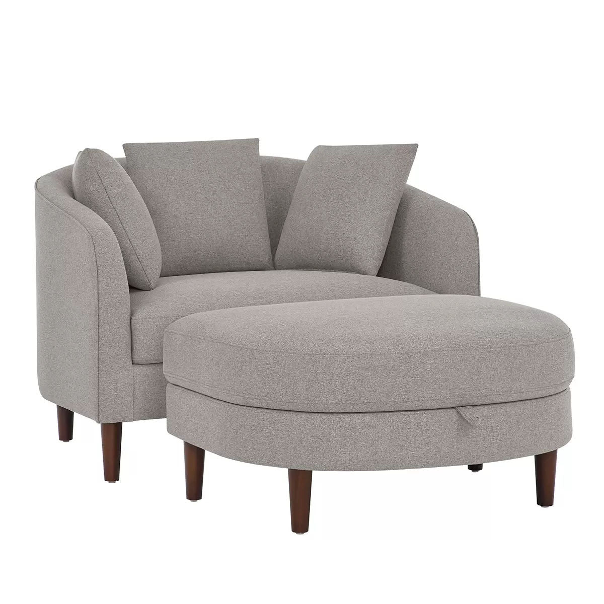 Accent Chair with Storage Ottoman Tristar Online