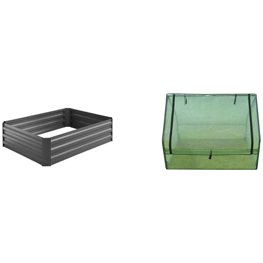 Raised Garden Bed Charcoal 120 X 90 x 30cm Tristar Online