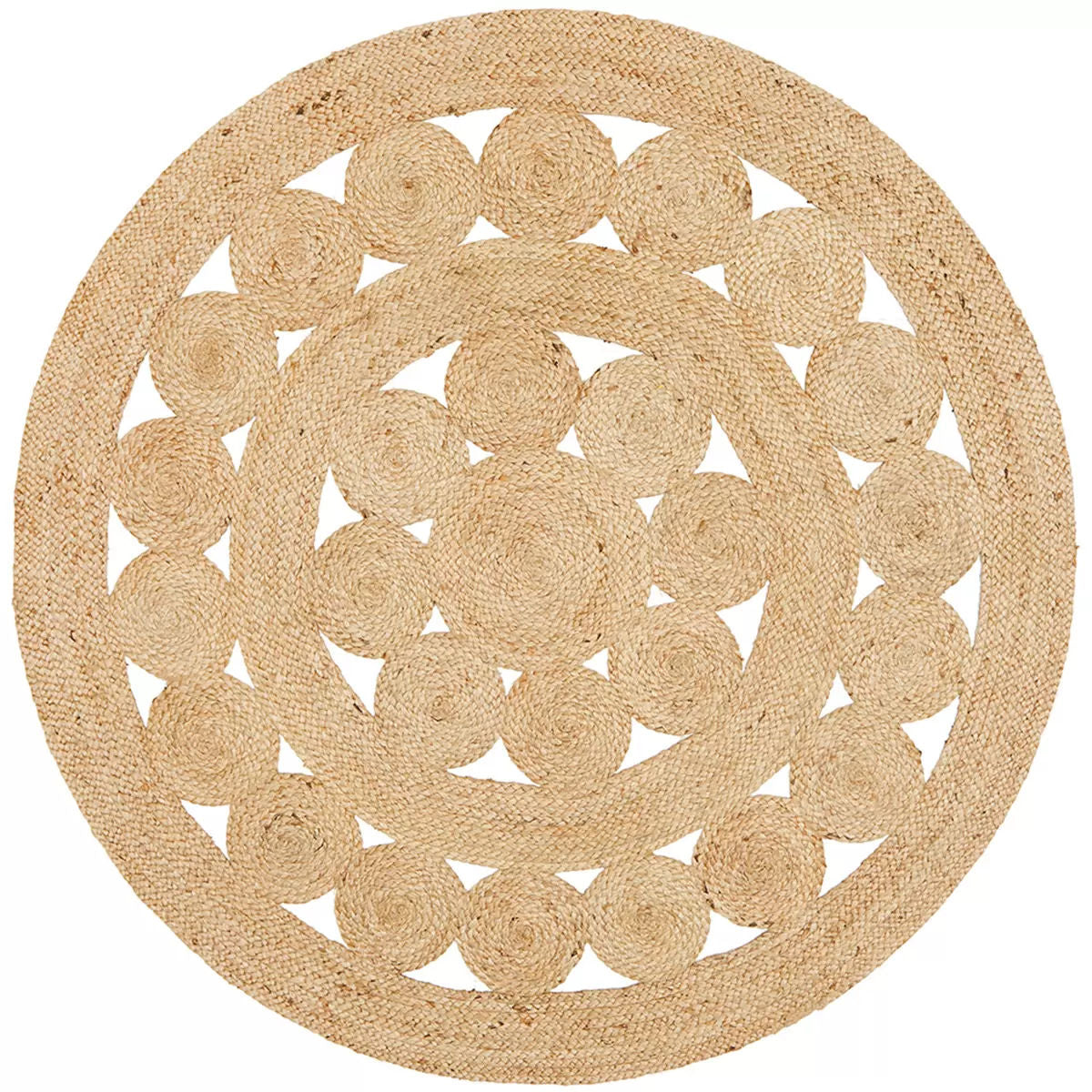 Atrium pilu natural rug 150 x 150cm Tristar Online