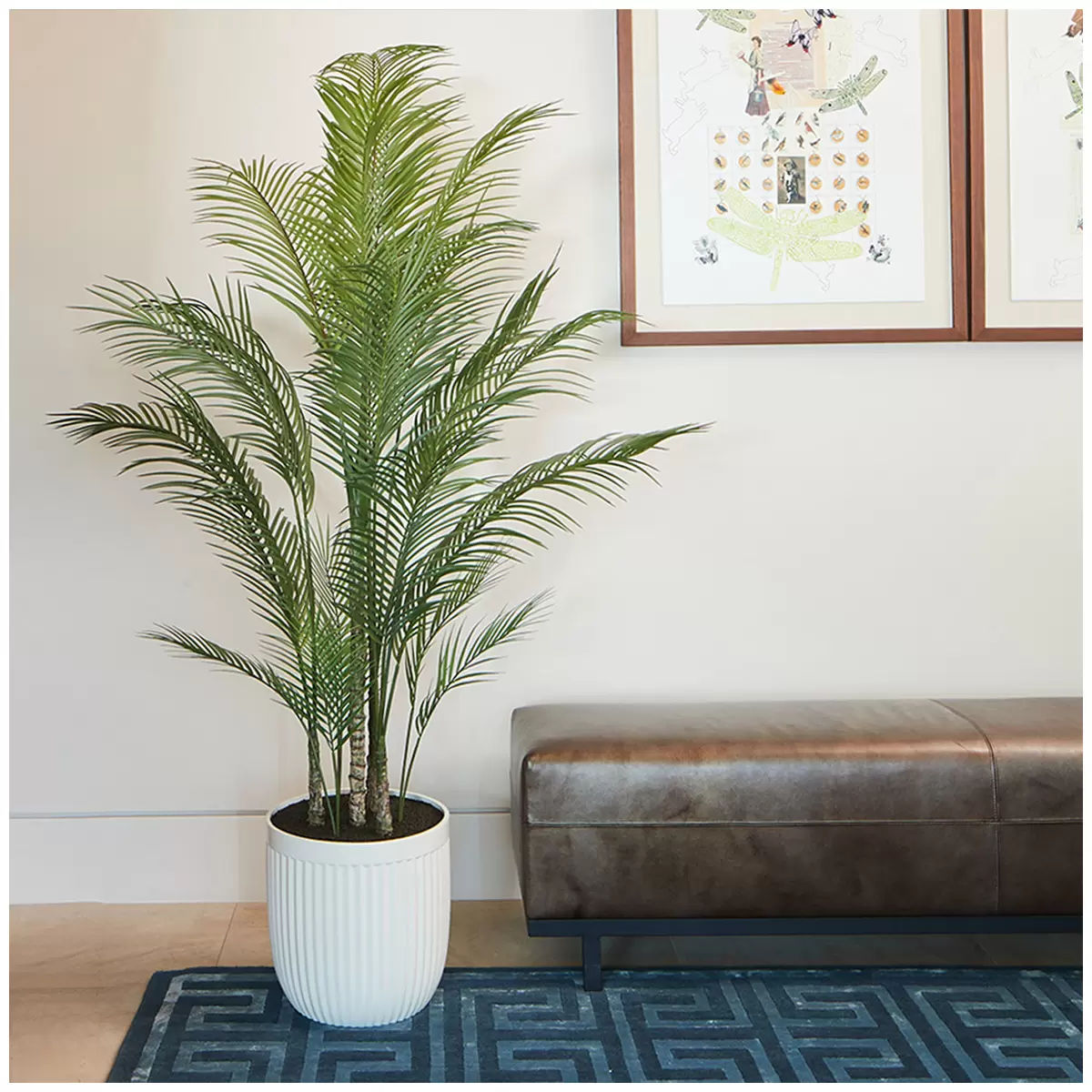 Artificial Palm Tree In Ribbed Pot 2M Tristar Online