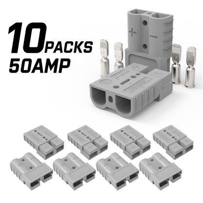 X-BULL 10 x 50A Anderson Style Plug Copper Connectors Terminals Pack Caravan Trailer Solar Tristar Online