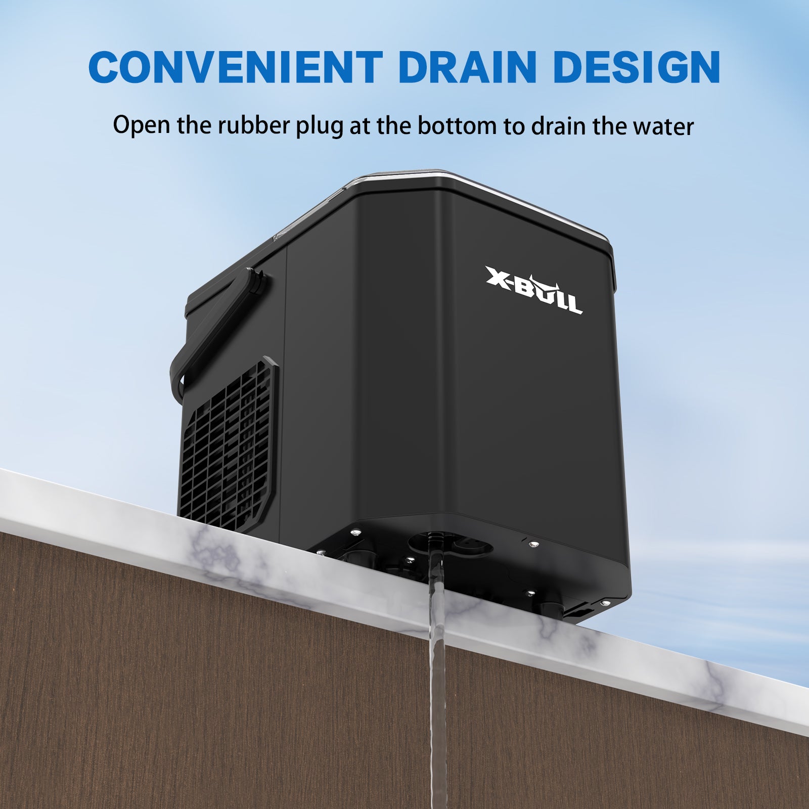 X-BULL Ice Maker Machine Commercial Portable  Ice Cube 2.2L Home Bar Benchtop Black Tristar Online