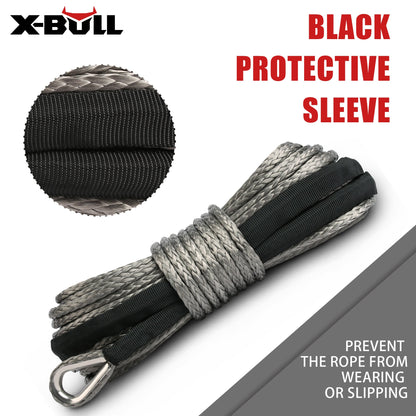 X-BULL Synthetic Dyneem Rope 5.5MM x 13M SK75 Car Tow Recovery Winch Cable Line Tristar Online