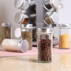 GOMINIMO Rotating Spice Rack Organizer (20 Jars) with Label Sticker and Silicone Funnel GO-RSR-104-ZK Tristar Online