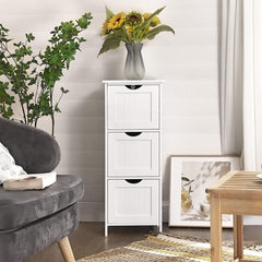 VASAGLE Floor Cabinet with 3 Drawers White BBC50WT Tristar Online