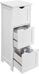 VASAGLE Floor Cabinet with 3 Drawers White BBC50WT Tristar Online