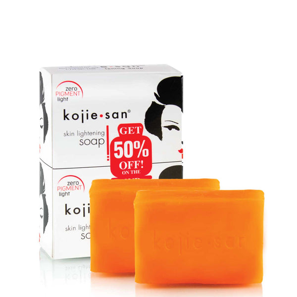 2x Kojie San Soap Bars - 135g Skin Lightening Kojic Acid Natural Original Bar Tristar Online