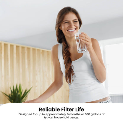 IcePure RWF0300A RFC0300A Inline Fridge Water Filter Replacement 1/4 Inch