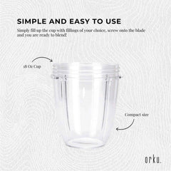 For Nutribullet Small Short Little 18 Oz Cup - For 600W + 900W Model Replacement