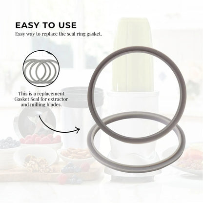 For Nutribullet Short Cup + Handheld Lip Ring + Grey Seal 900 and 600 Models