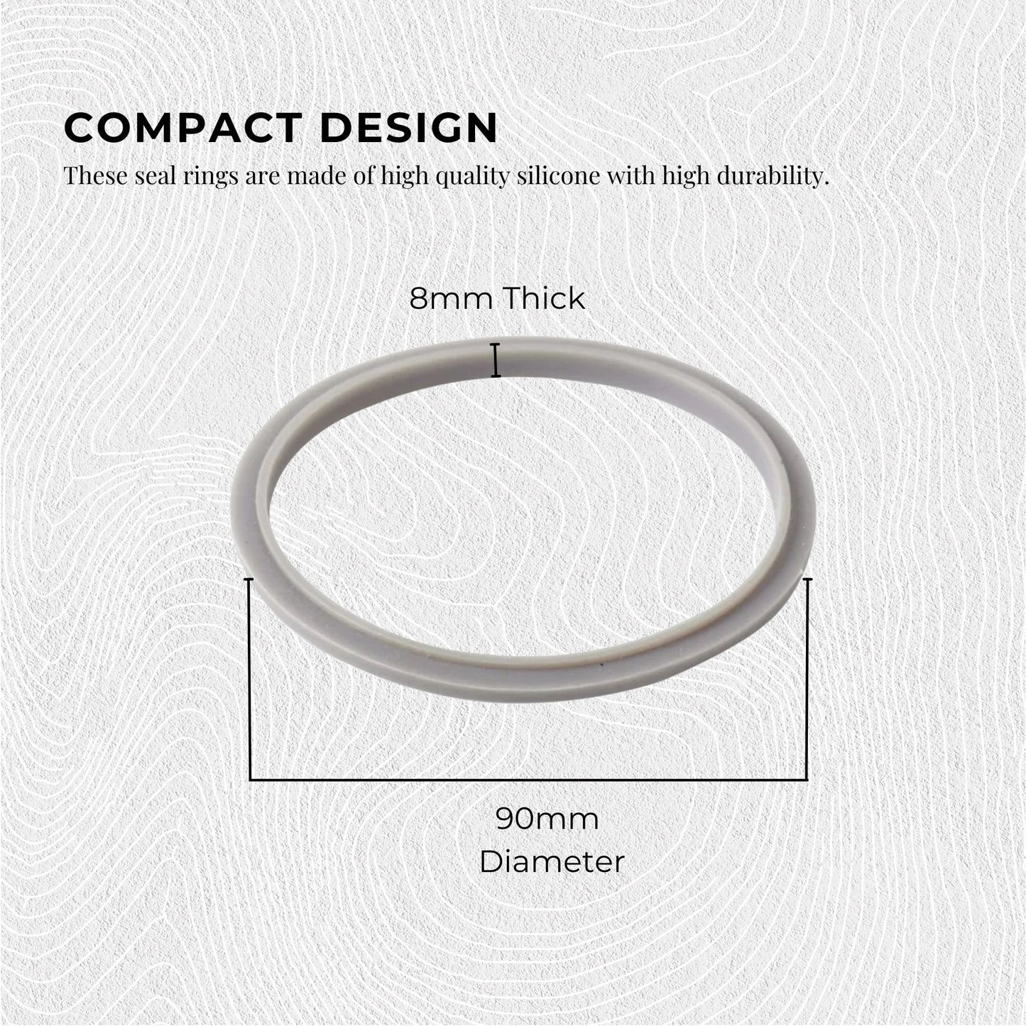 For Nutribullet Short Cup + Handheld Lip Ring + Grey Seal 900 and 600 Models
