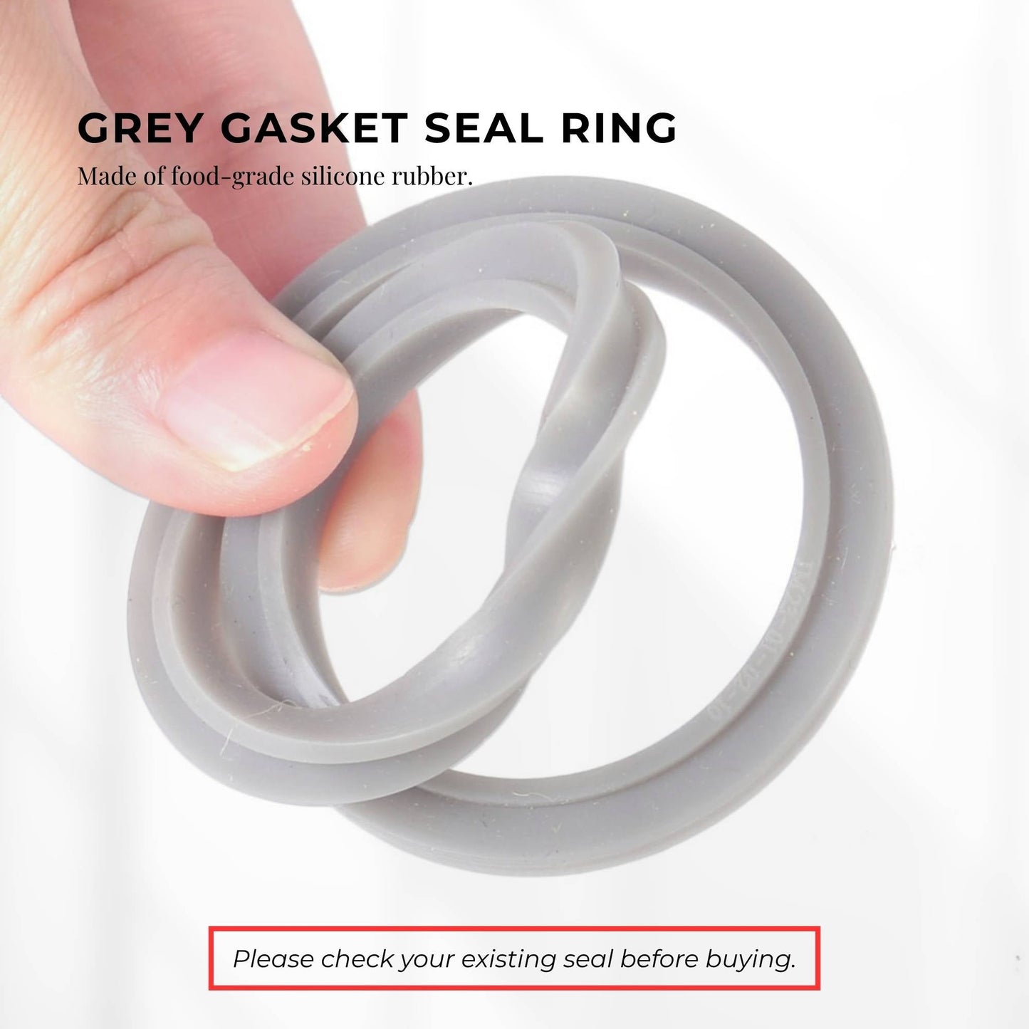3x Grey Gasket Seal Ring Compatible with Nutribullet 600 900 1200W 90mm