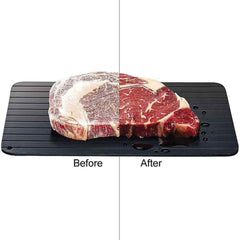 Defrost Express Defrosting Meat Tray - Miracle Aluminium Thawing Plate Board Mat