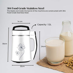 Electric Soy Bean Milk Maker Machine - Automatic Soya Almond Nut Blender Tristar Online