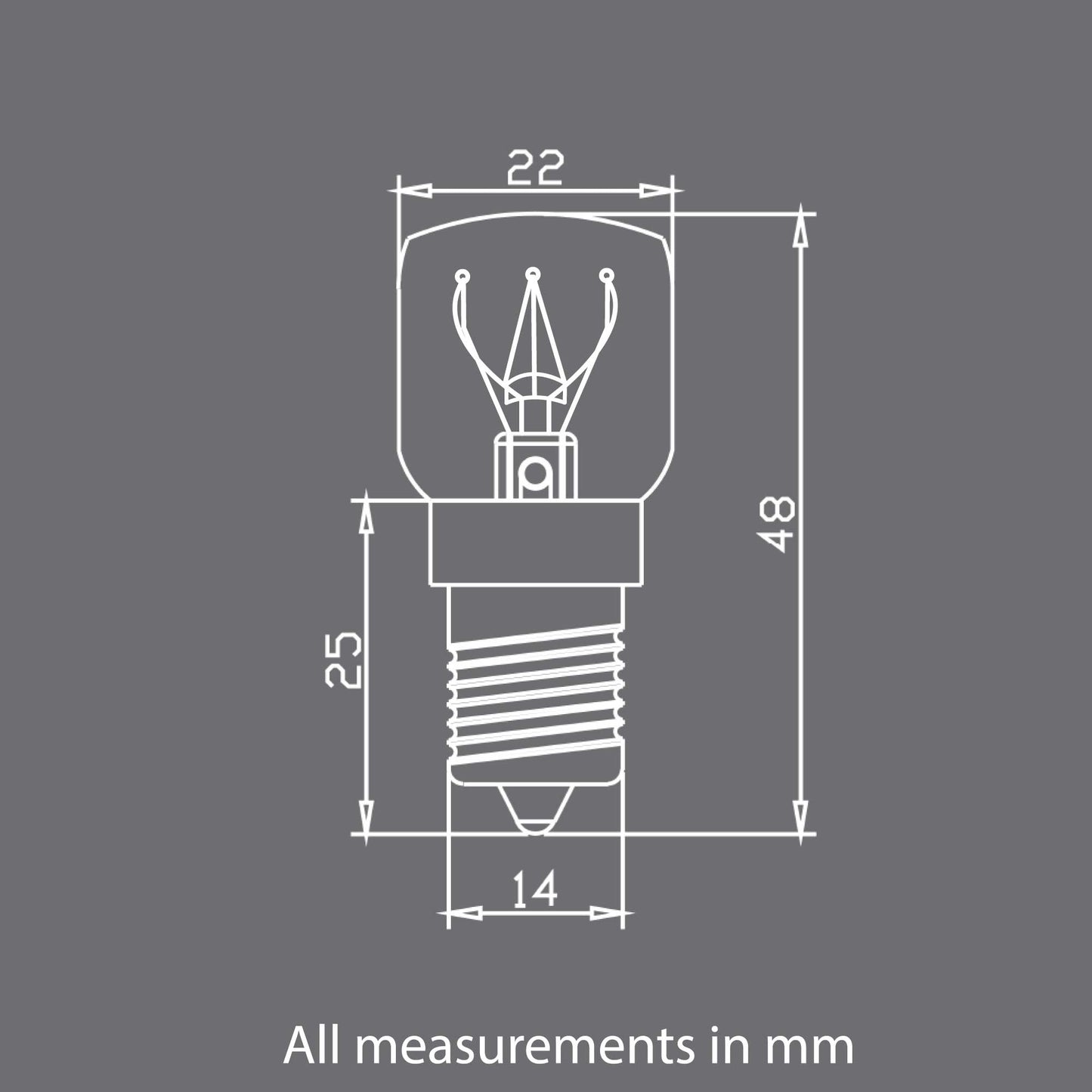 Bulk 10x E14 15W 240V Light Bulbs - Clear Globe For Himalayan Salt Lamp