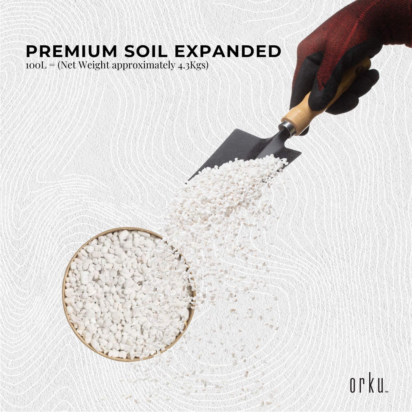 Orku 100L Coarse Perlite Soil Additive - Drainage Aeration Growing Medium Bulk