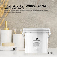 3.8Kg Magnesium Chloride Flakes Hexahydrate Tub - Organic USP Food Grade Salt