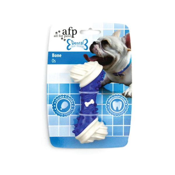 Dog Chew Bone - Blue Chicken Flavour Taste - Puppy Dental Teething Gum Toy AFP Tristar Online