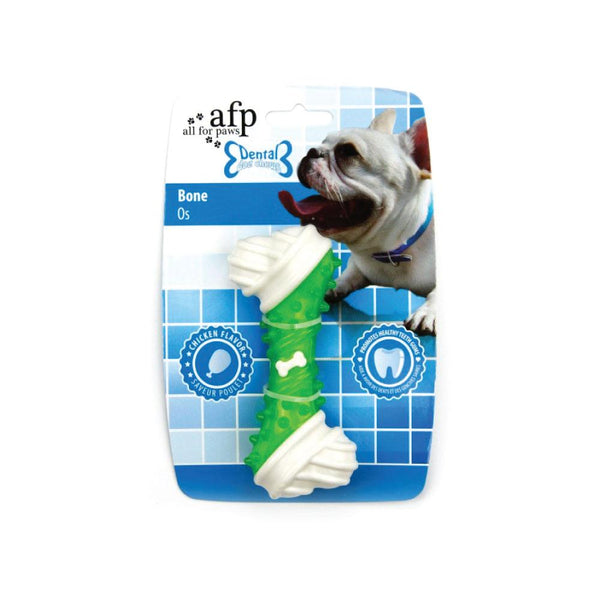 Dog Chew Bone - Green Chicken Flavour Taste - Puppy Dental Teething Gum Toy AFP Tristar Online