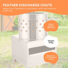 Free Shipping 50cm Chicken Feather Plucker Machine Electric Automatic Poultry Tristar Online