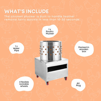 Free Shipping 50cm Chicken Feather Plucker Machine Electric Automatic Poultry