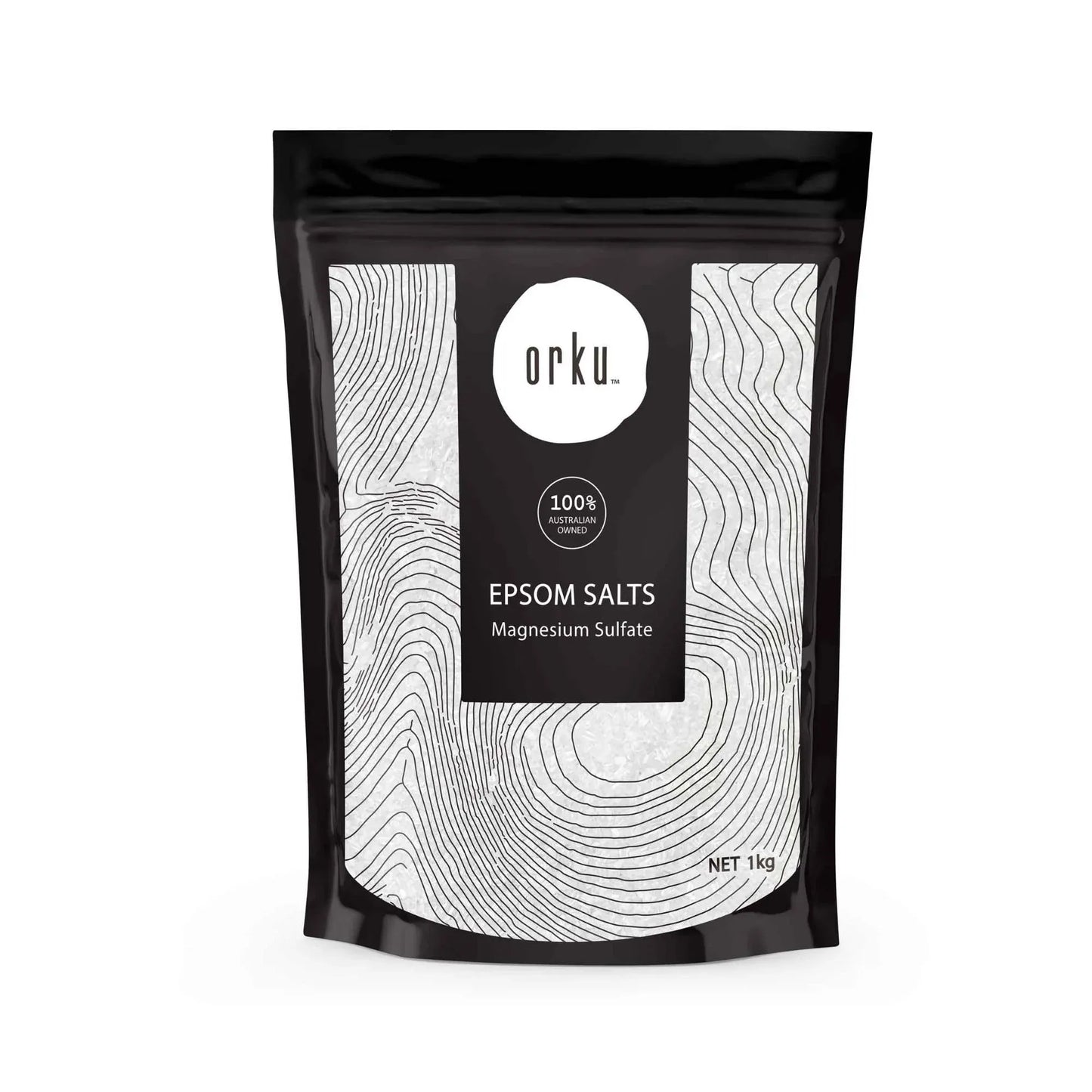 Orku 1Kg Epsom Salt - Magnesium Sulphate Bath Salts Skin Body