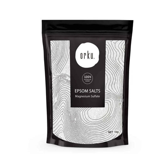 Orku 1Kg Epsom Salt - Magnesium Sulphate Bath Salts Skin Body