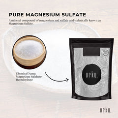 1Kg Orku Epsom Salt - Magnesium Sulphate Bath Salts Skin Body Tristar Online