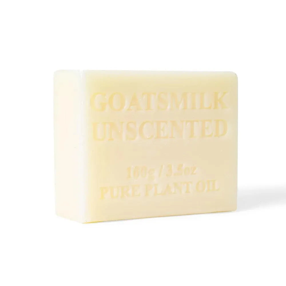 Orku 4 x 100g Unscented Goat Milk Soap Bars Australian Made