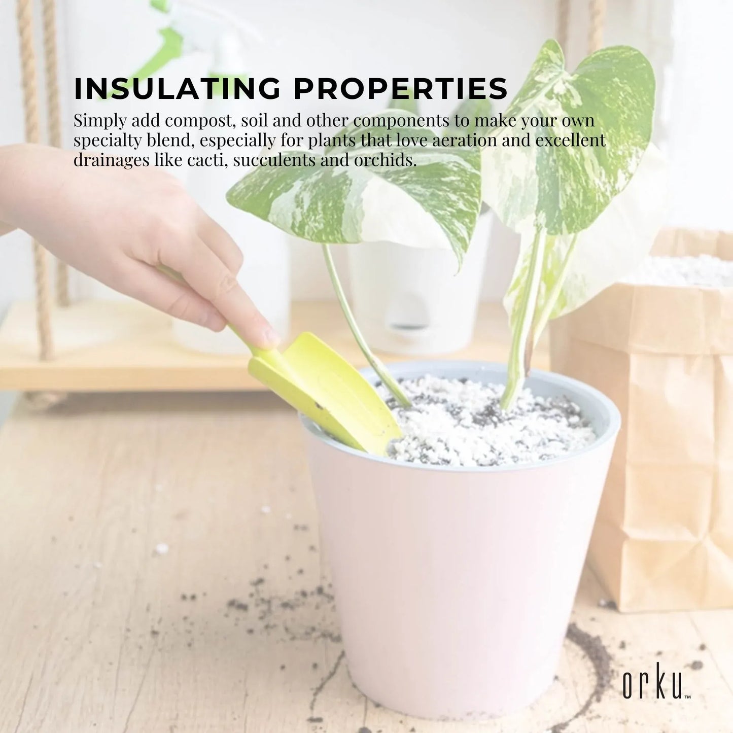 Orku 100L Perlite Super Coarse Premium Soil Expanded Medium Plants Hydroponics