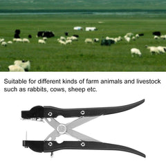 Ear Tag Applicator Plier + Case - Alloy Livestock Animal Cattle Punch Tagger Tristar Online