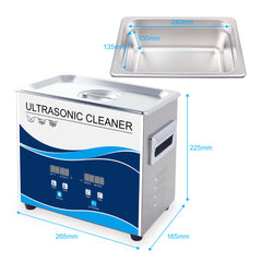 3.2L Digital Ultrasonic Cleaner Jewelry Ultra Sonic Bath Degas Parts Cleaning Tristar Online