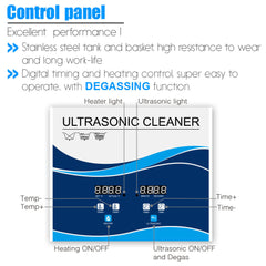 30L Digital Ultrasonic Cleaner Jewelry Ultra Sonic Bath Degas Parts Cleaning Tristar Online