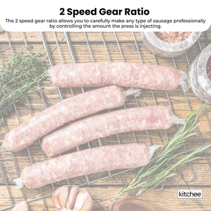 7L Manual Vertical Sausage Filler - Stainless Stuffer Meat Press Machine