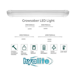 Growsaber Hydroponic Led Lights Grow Light Hydro Plant Growing 20W 6500K 600mm Tristar Online
