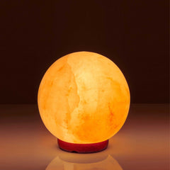 12V 12W 5" Ball Himalayan Pink Salt Lamp Carved Rock Crystal Light Bulb On/Off Tristar Online