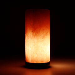 12V 12W Cylinder Himalayan Pink Salt Lamp Carved Rock Crystal Light Bulb On/Off Tristar Online