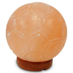 12V 12W Soccer Himalayan Pink Salt Lamp Carved Ball Rock Crystal Light Bulb On/Off Tristar Online