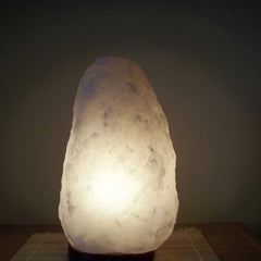 12V 12W 3-5Kg Himalayan White Salt Lamp Crystal Rock Natural Shape Unique Lamps Tristar Online