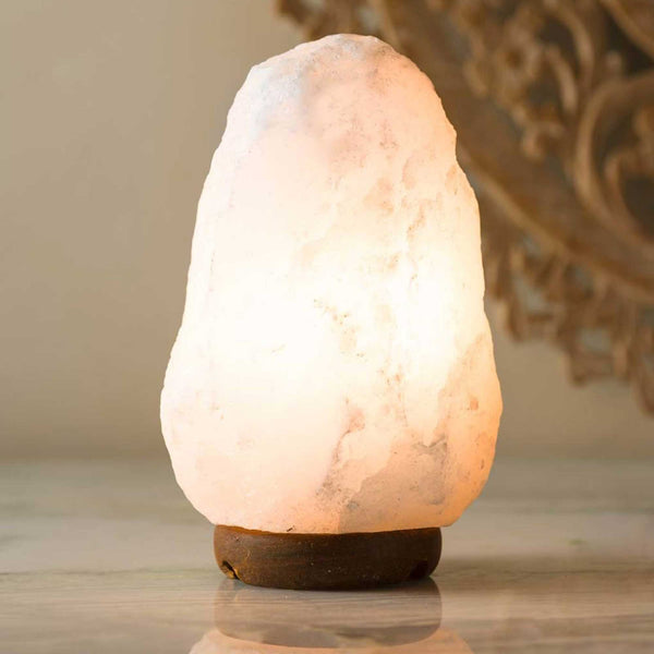 12V 12W 3-5Kg Himalayan White Salt Lamp Crystal Rock Natural Shape Unique Lamps Tristar Online