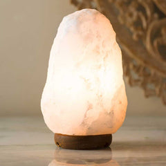 12V 12W 3-5Kg Himalayan White Salt Lamp Crystal Rock Natural Shape Unique Lamps Tristar Online