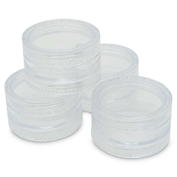 10x 3ml Lip Balm Containers Jars + Lids - Small Cosmetic Cream Sample Pot Tristar Online