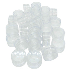 10x 3ml Lip Balm Containers Jars + Lids - Small Cosmetic Cream Sample Pot Tristar Online