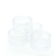 10x 3ml Lip Balm Containers Jars + Lids - Small Cosmetic Cream Sample Pot Tristar Online