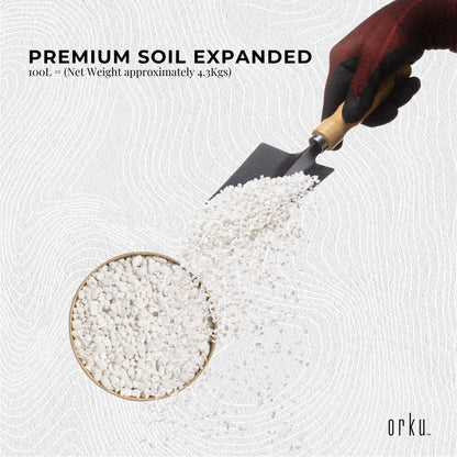 Orku 100L Perlite Coarse Premium Soil Expanded Medium Plants Hydroponics Bulk