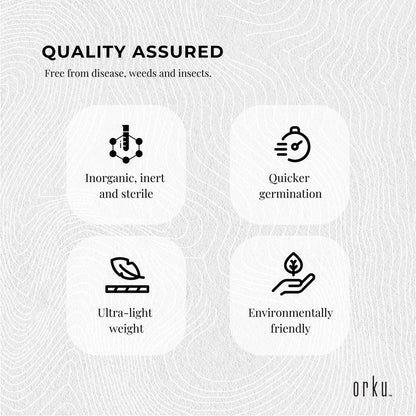 Orku 100L Perlite Coarse Premium Soil Expanded Medium Plants Hydroponics Bulk