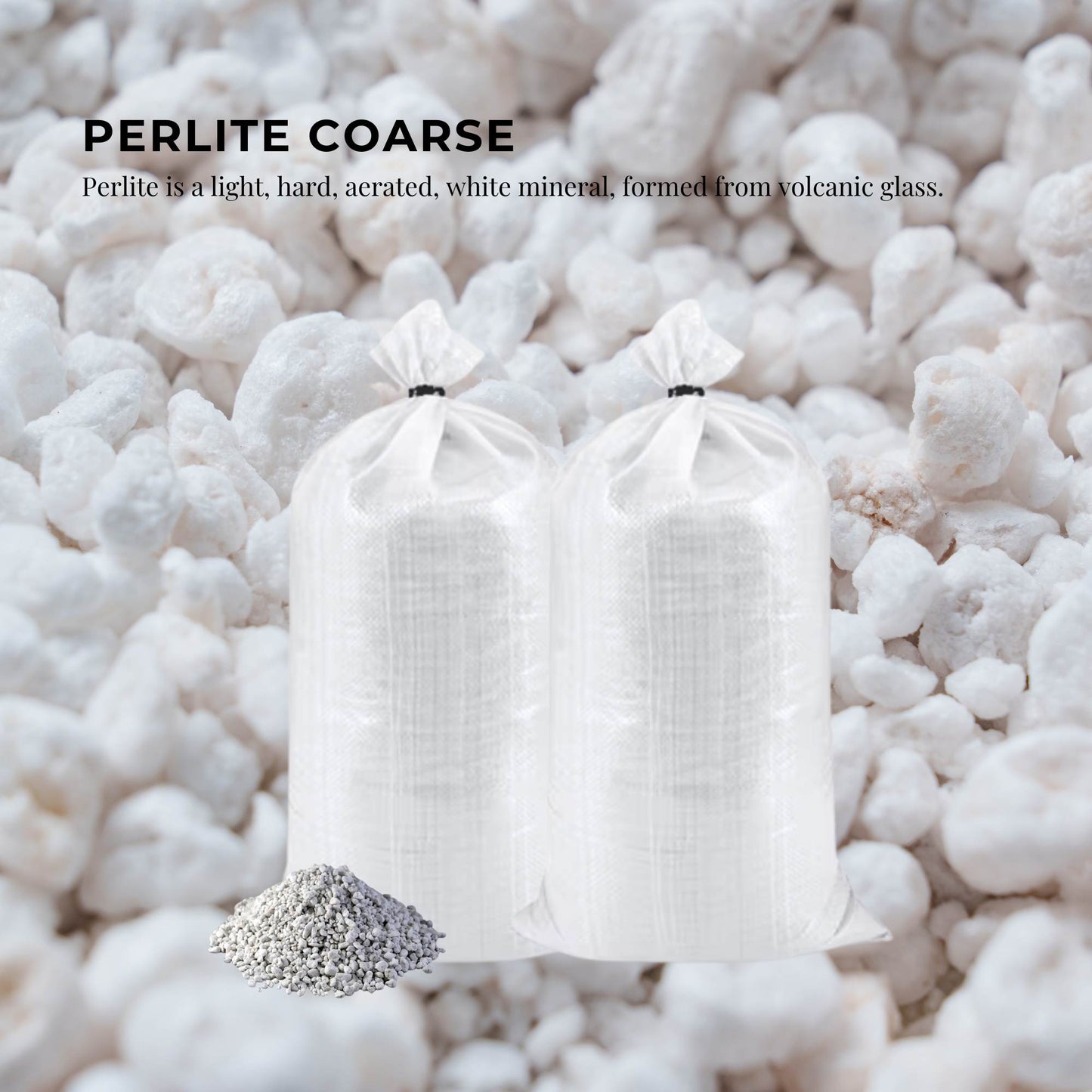 Orku 50L Perlite Coarse Premium Soil Expanded Medium Plants Hydroponics