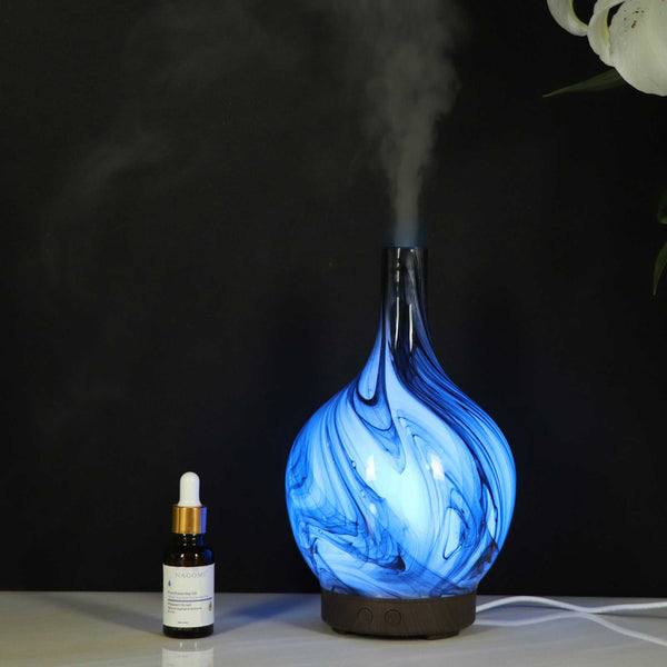 Essential Oil Aroma Diffuser - 100ml Glass Marble Aromatherapy Mist Humidifier Tristar Online