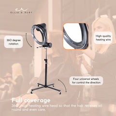 Standing Hair Dryer Accelerator Colour 360 Rotating Halo Rolling Salon Equipment Tristar Online